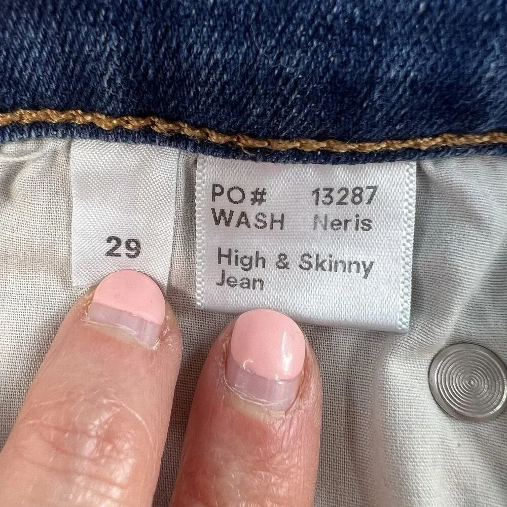 Reformation Sz 29 Jeans High & Skinny In Neris Denim Women's‎ Stretch Classic